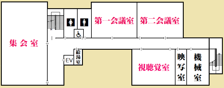 中央公民館3階平面図