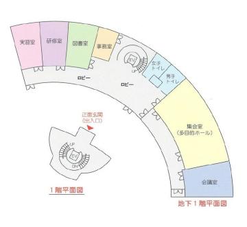 舟島ふれあいセンター平面図