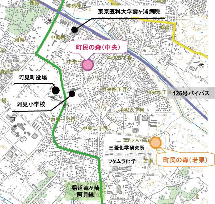 町民の森配置図