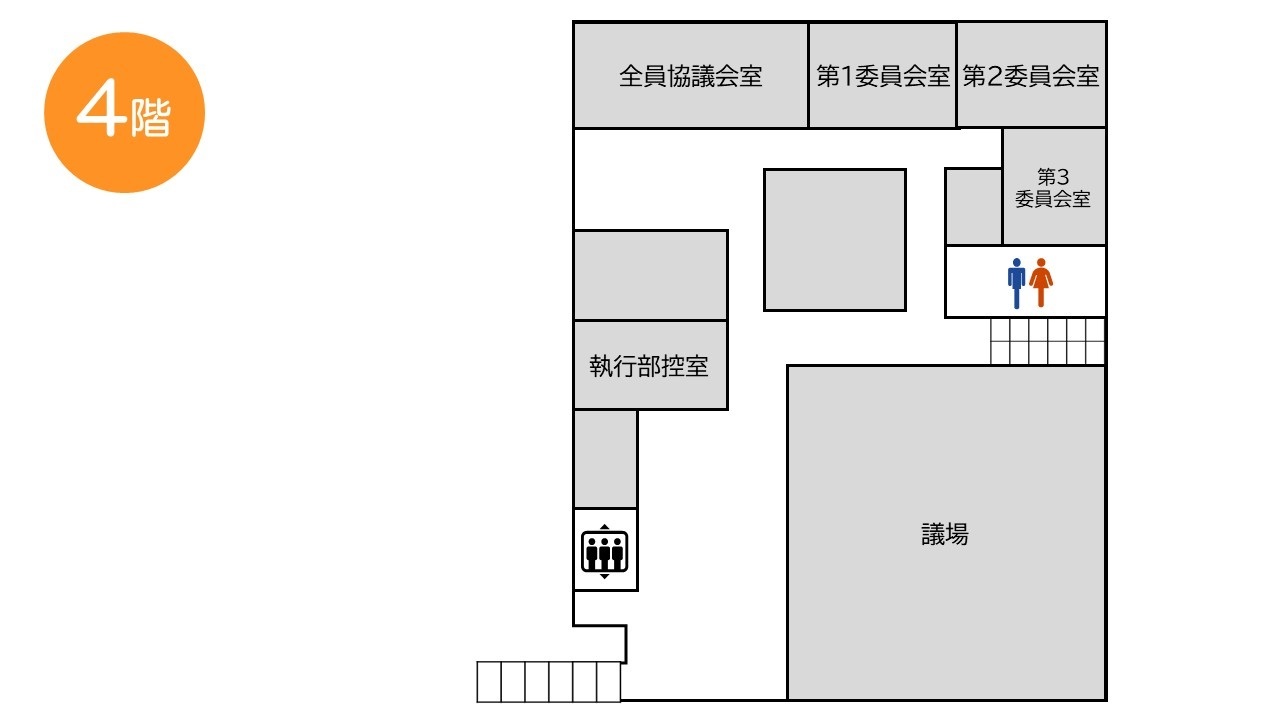 阿見町役場庁舎4階