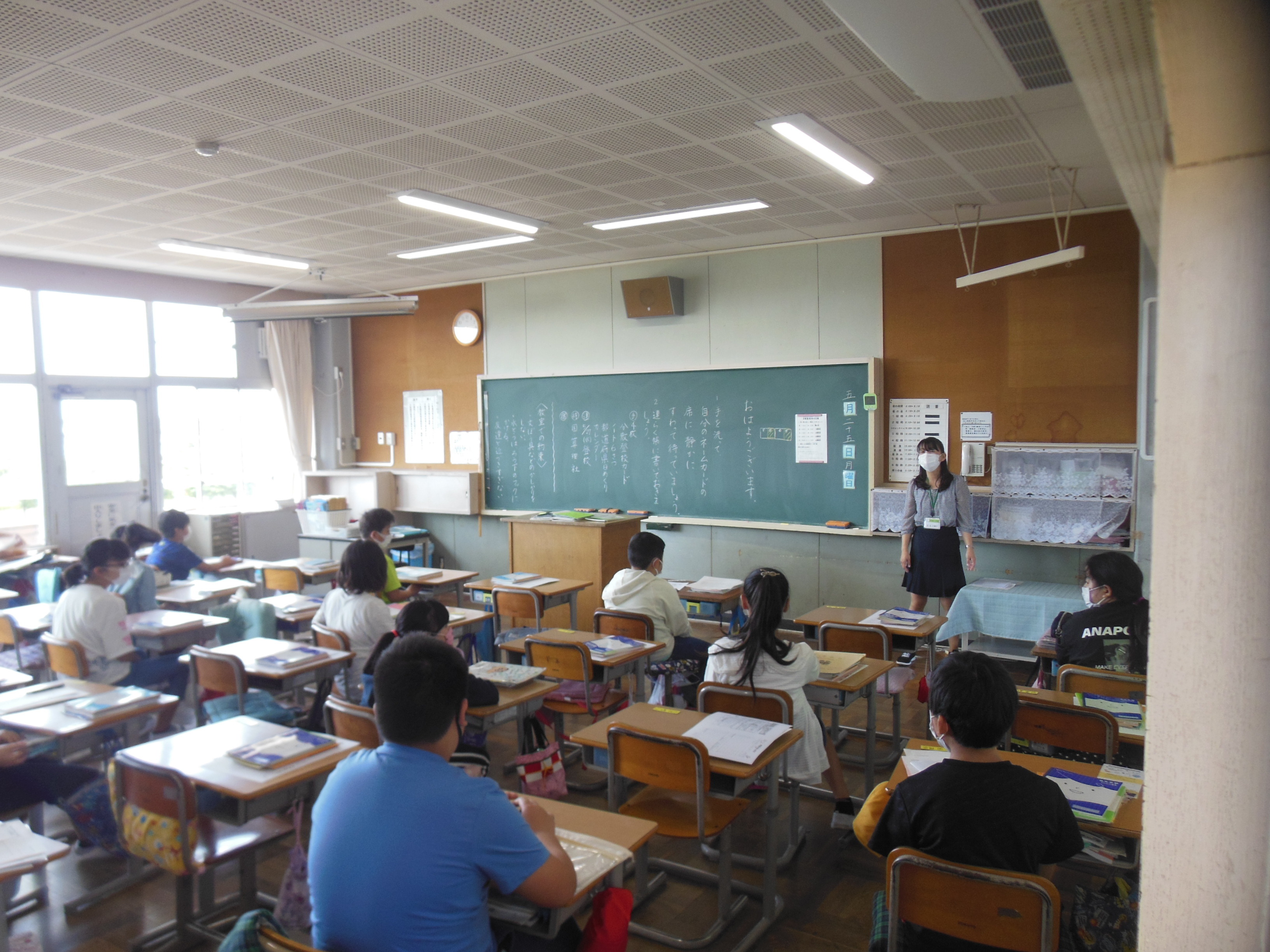 分散登校初日の学級開き