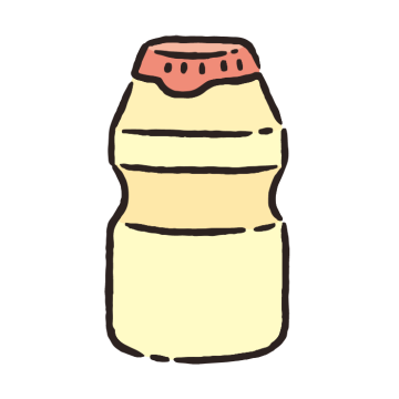 乳酸菌飲料のイラスト
