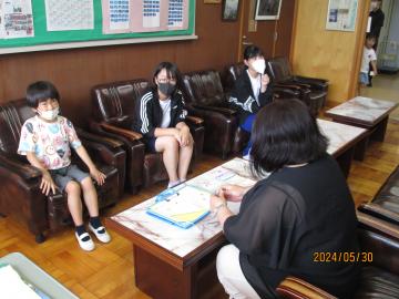 校長先生に質問しました