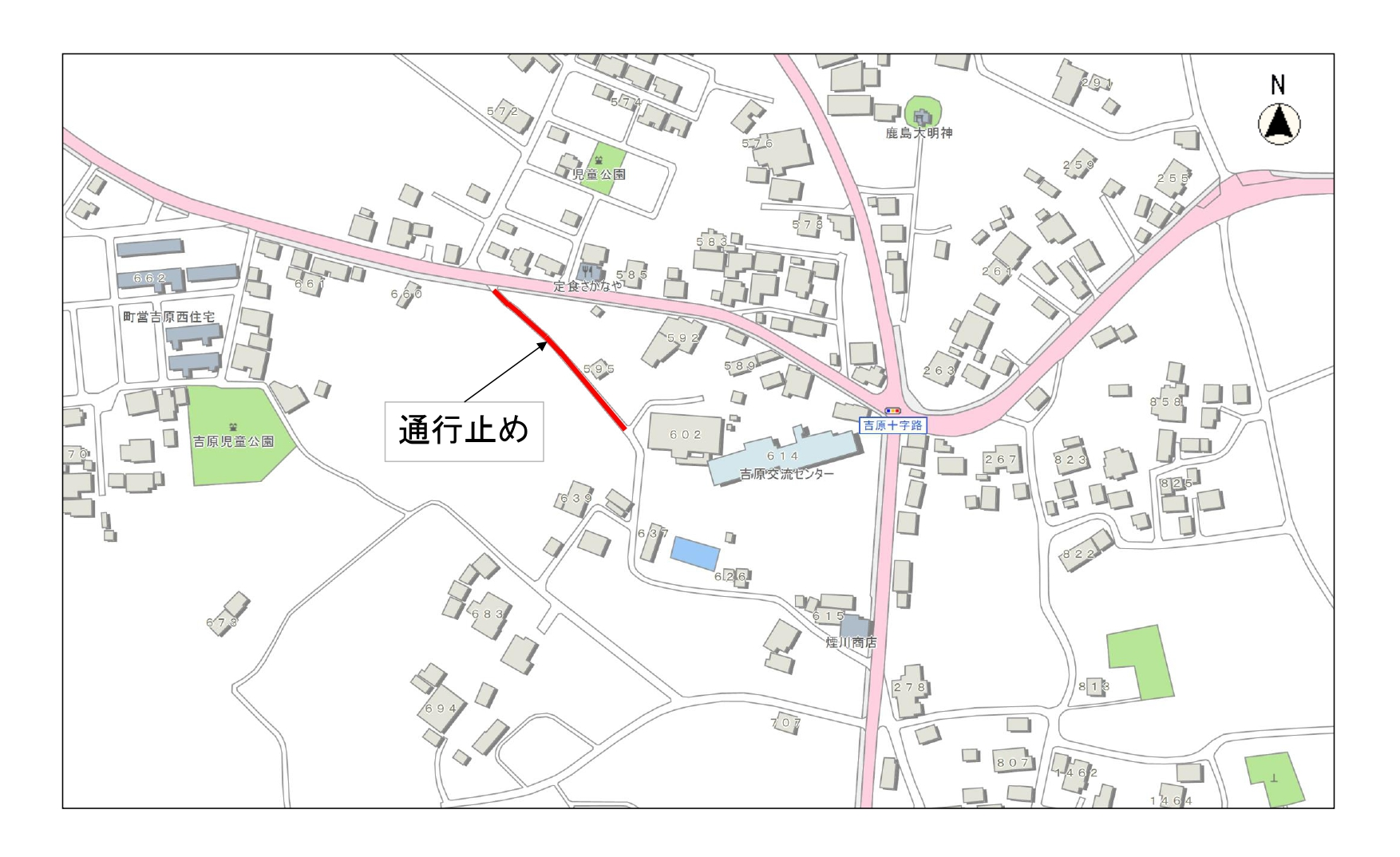 通行止め図面